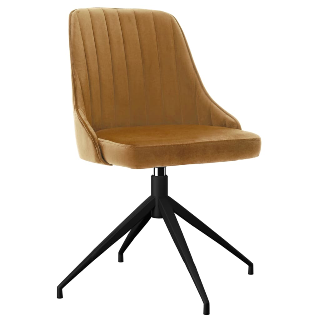 

vidaXL Eetkamerstoelen 6 st fluweel bruin