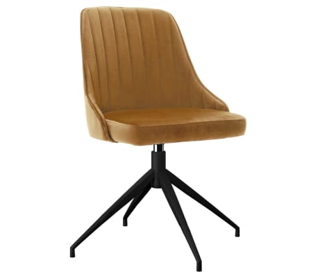 vidaXL Jedálenské stoličky 6 ks, hnedé, zamat