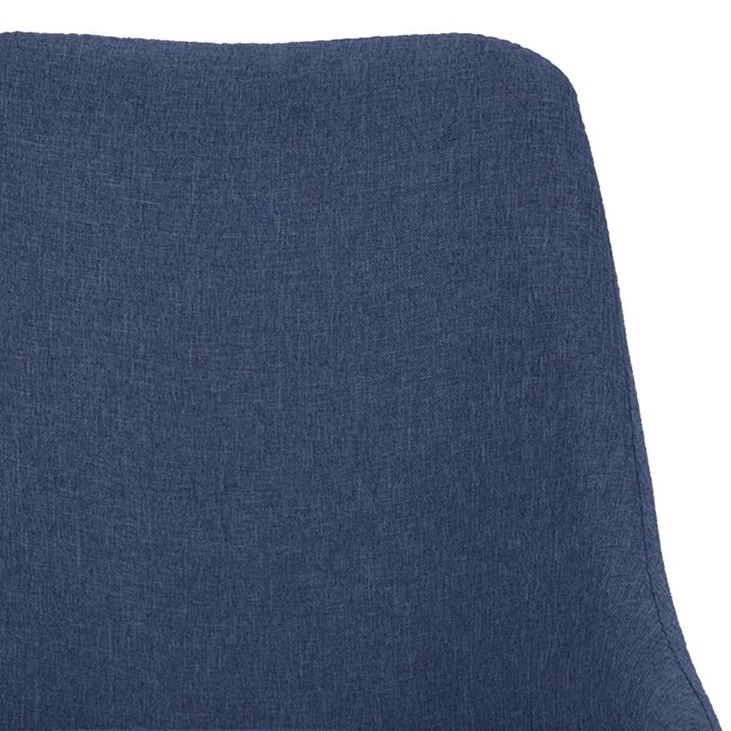 Jídelní židle 4 ks modré textil - obrázek 6