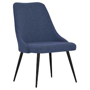 Jídelní židle 4 ks modré textil - obrázek 2
