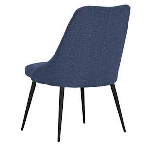 Jídelní židle 4 ks modré textil - obrázek 4