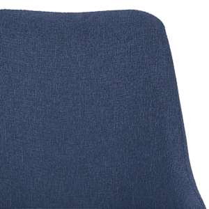 Jídelní židle 4 ks modré textil - obrázek 6