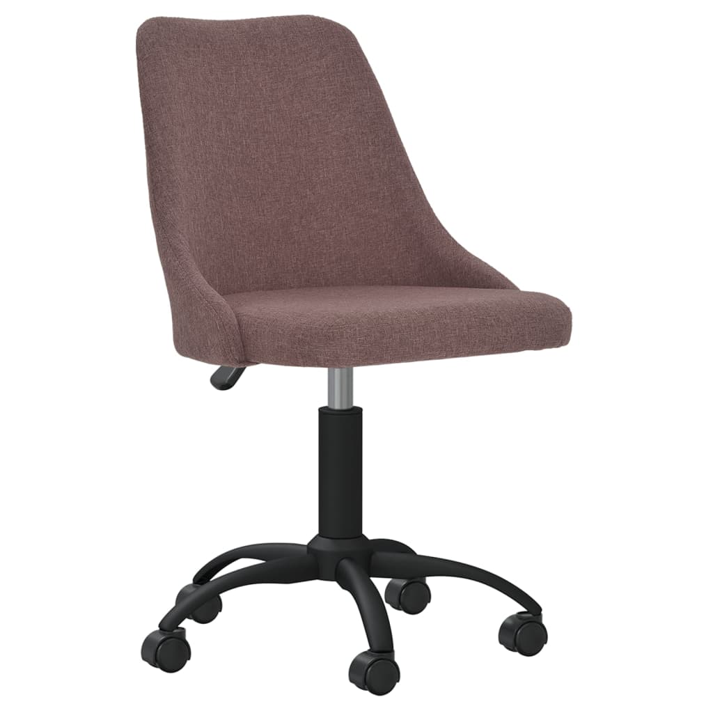 

vidaXL Eetkamerstoelen draaibaar 4 st stof bruin