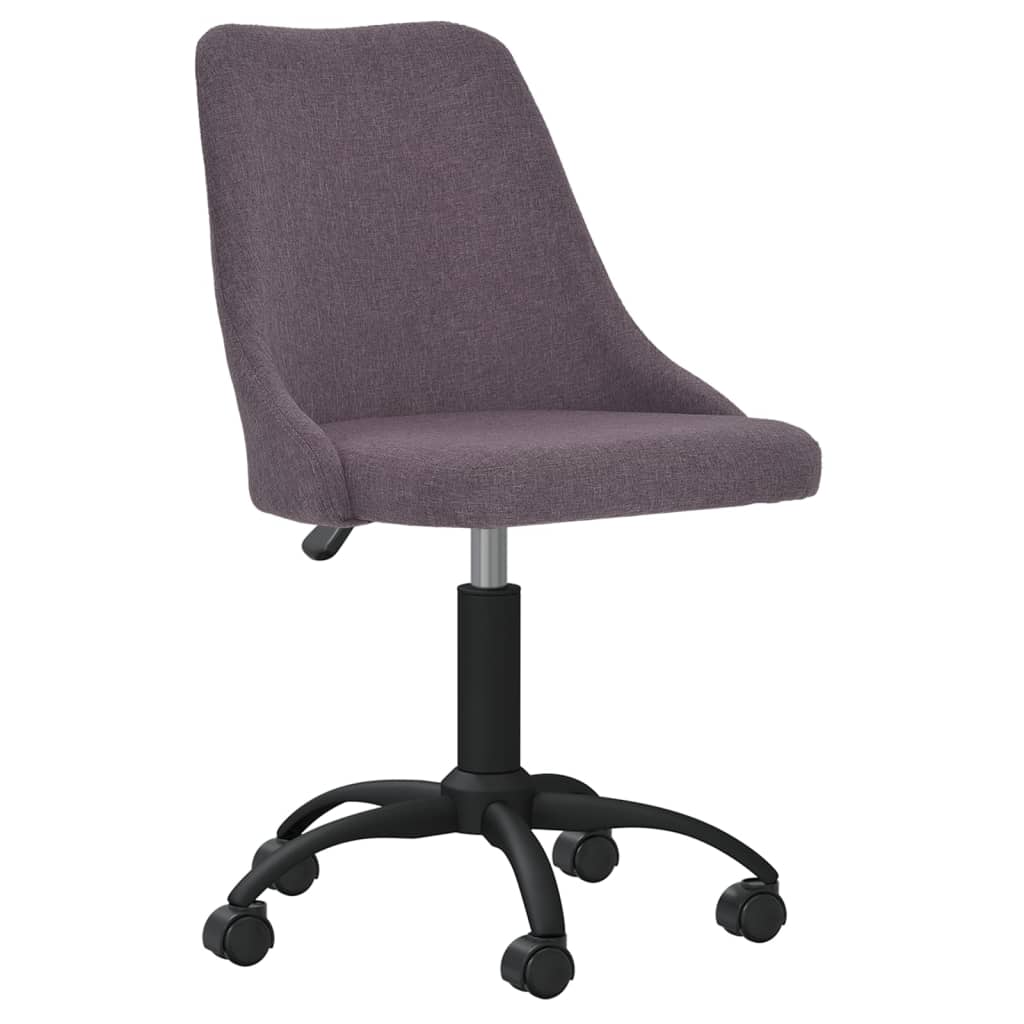 

vidaXL Eetkamerstoelen draaibaar 6 st stof taupe