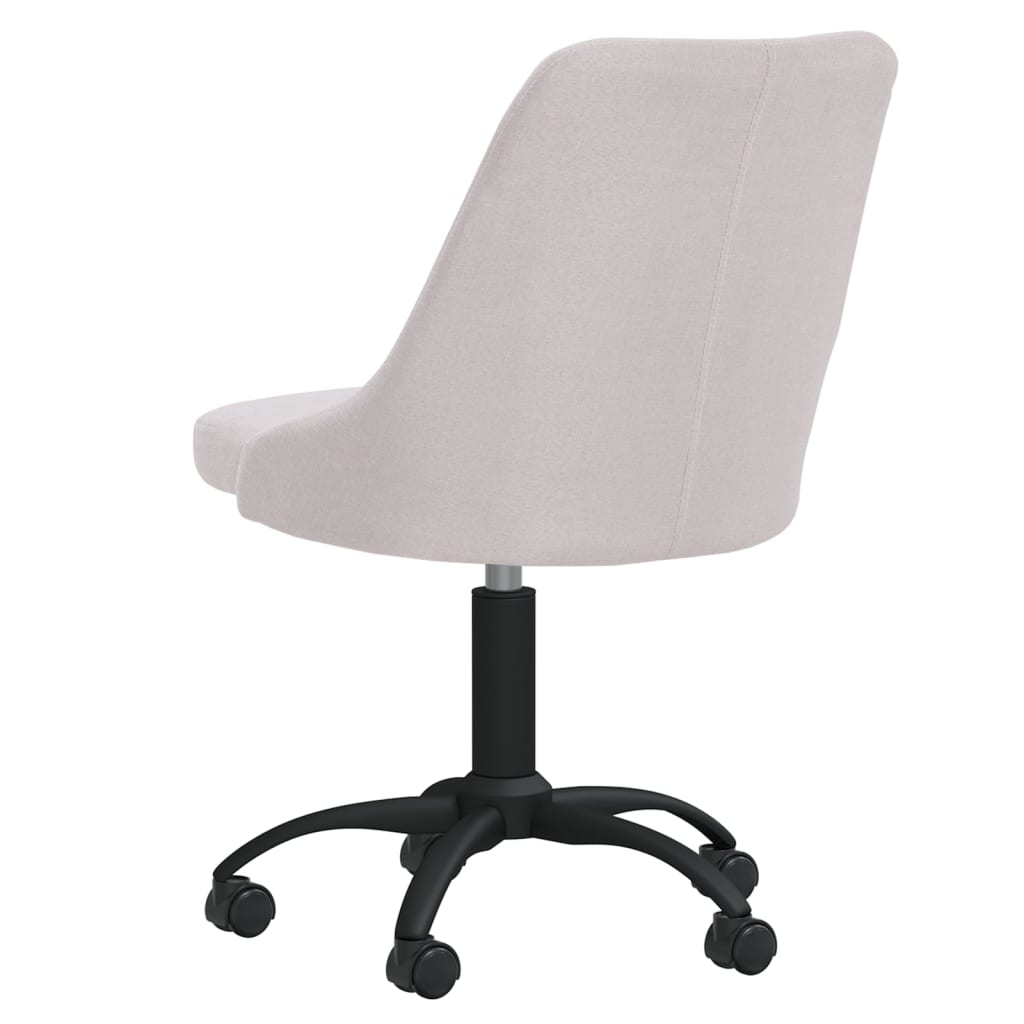 Otočná kancelárska stolička krémová látková