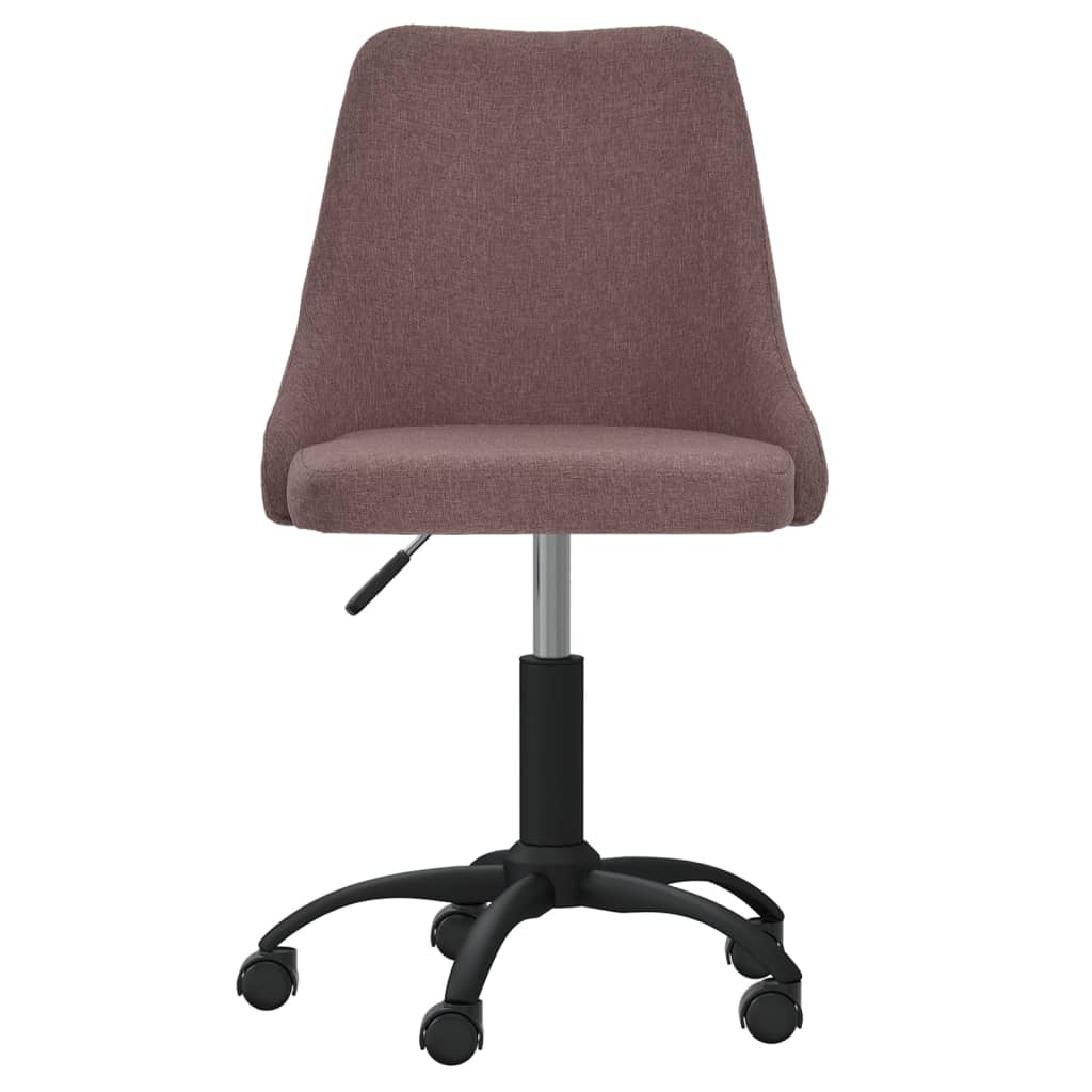 vidaXL Pasukama biuro kėdė, rudos spalvos, audinys (330870)