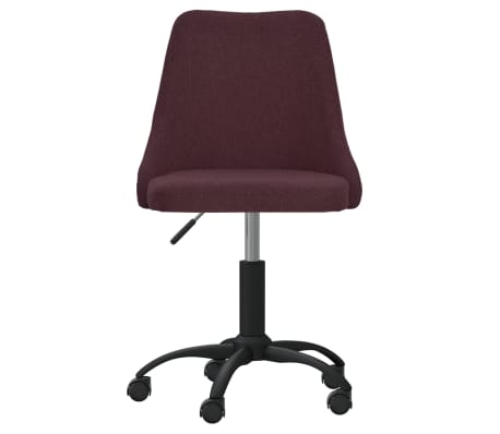 vidaXL Chaise pivotante de bureau Violet Tissu