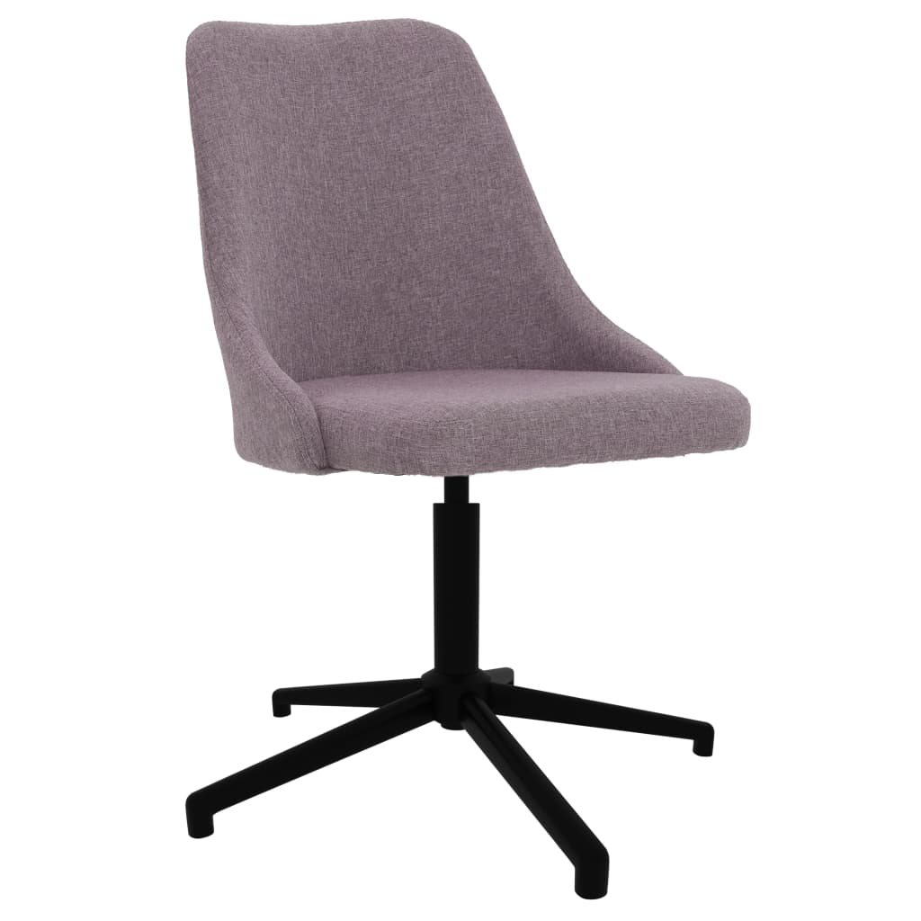 

vidaXL Eetkamerstoelen draaibaar 4 st stof taupe