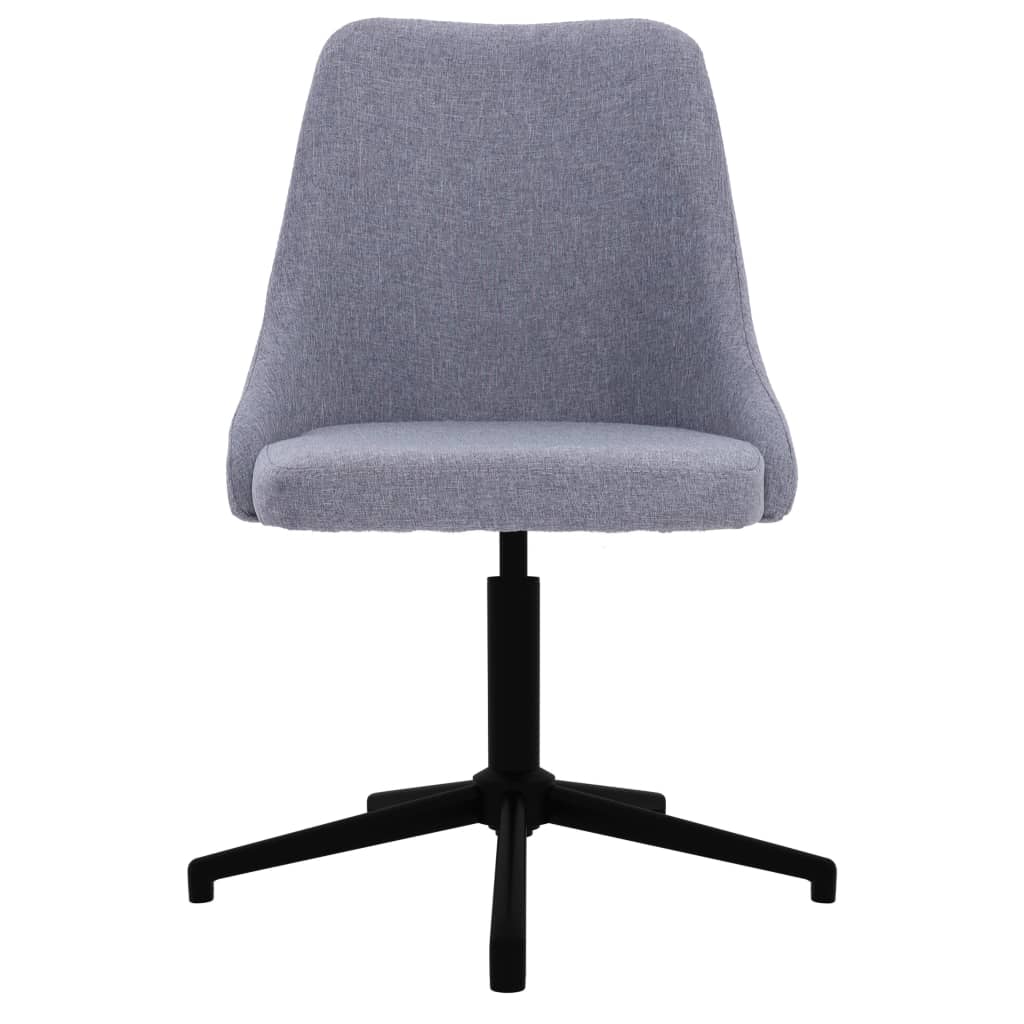 vidaXL Pasukama biuro kėdė, šviesiai pilkos spalvos, audinys (330890)