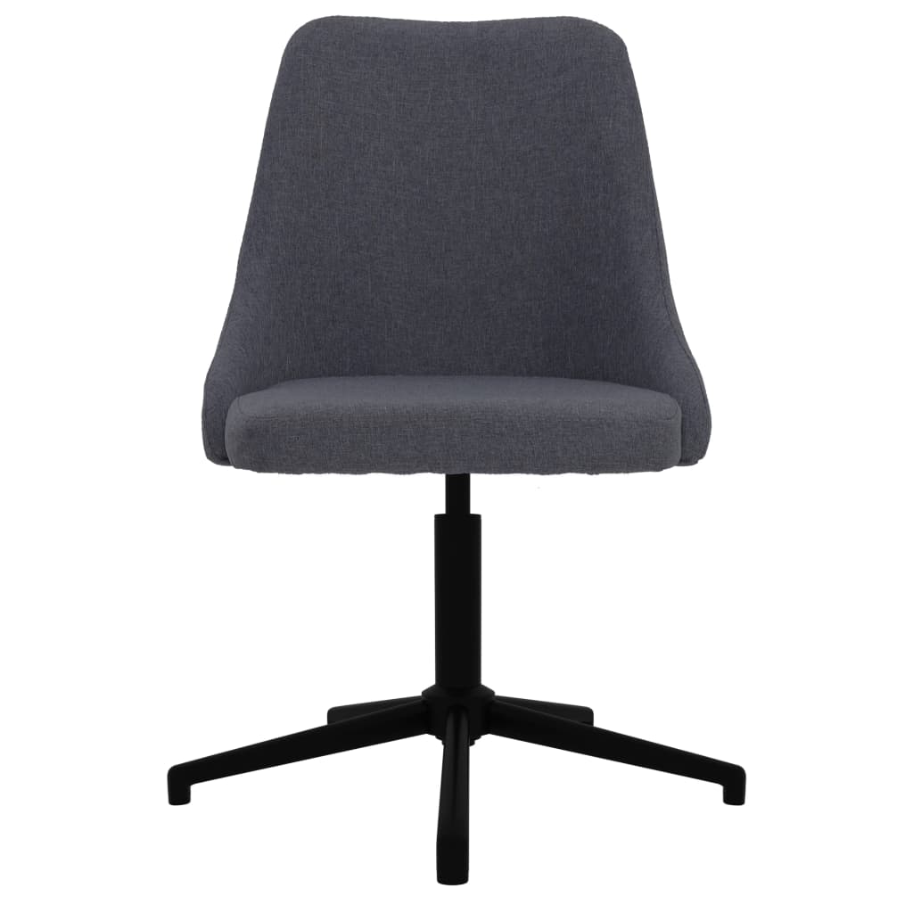 vidaXL Pasukama biuro kėdė, tamsiai pilkos spalvos, audinys (330891)