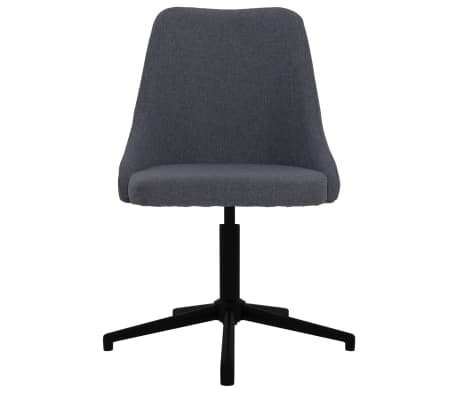 vidaXL Obrotowe krzesło biurowe, ciemnoszare, obite tkaniną