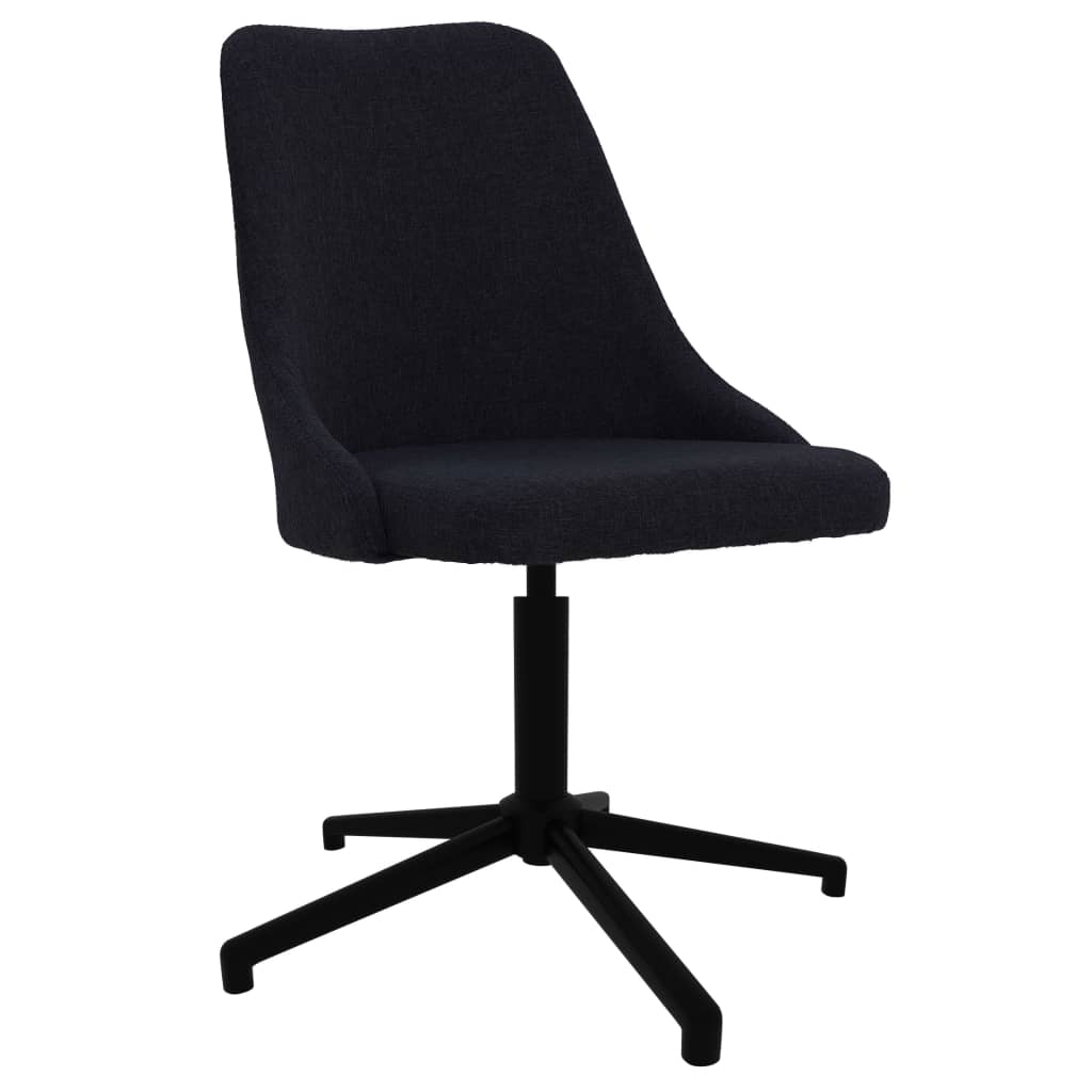 Pasukama biuro kėdė, juodos spalvos, audinys (330892)