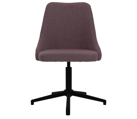 vidaXL Pasukama biuro kėdė, rudos spalvos, audinys (330894)