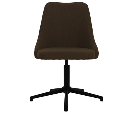 vidaXL Pasukama biuro kėdė, tamsiai rudos spalvos, audinys (330895)