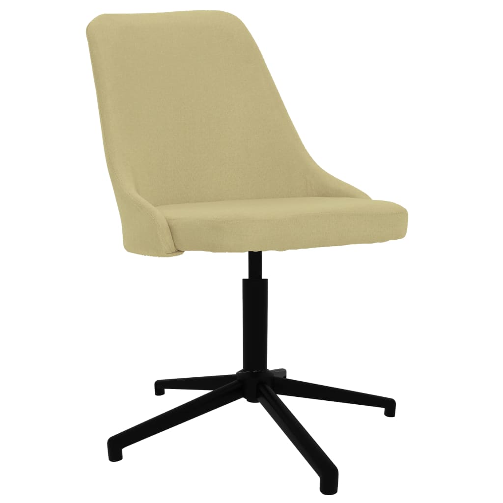 Kantoorstoel draaibaar stof groen