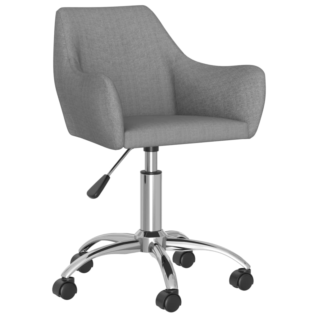 Pasukama biuro kėdė, šviesiai pilkos spalvos, audinys (330925) 