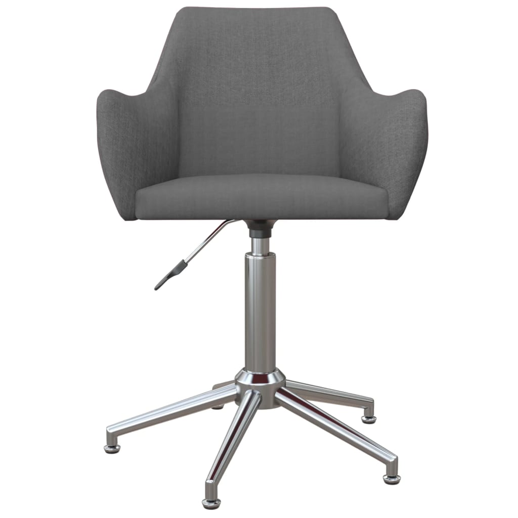 Otočná kancelářská židle světle šedá textil