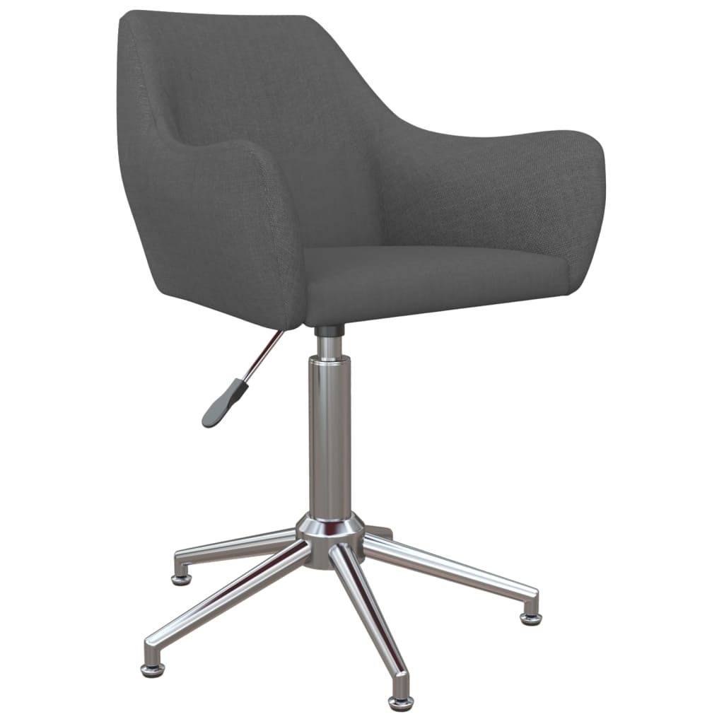 Pasukama biuro kėdė, tamsiai pilkos spalvos, audinys (330950)