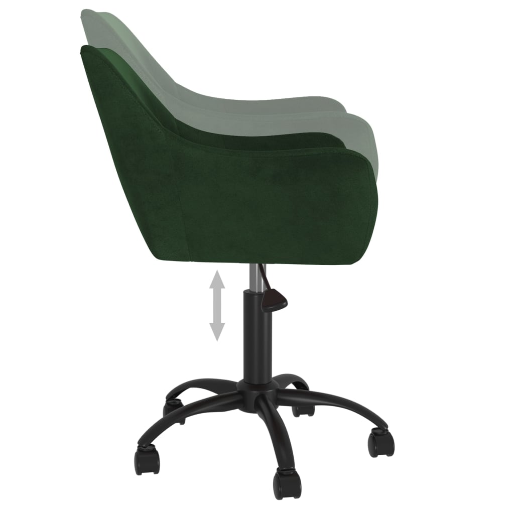 Pasukamos valgomojo kėdės, 6vnt., tamsiai žalios, aksomas | Stepinfit