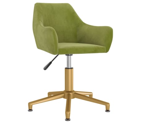 vidaXL Pasukamos valgomojo kėdės, 4vnt., &scaron;viesiai žalios, aksomas