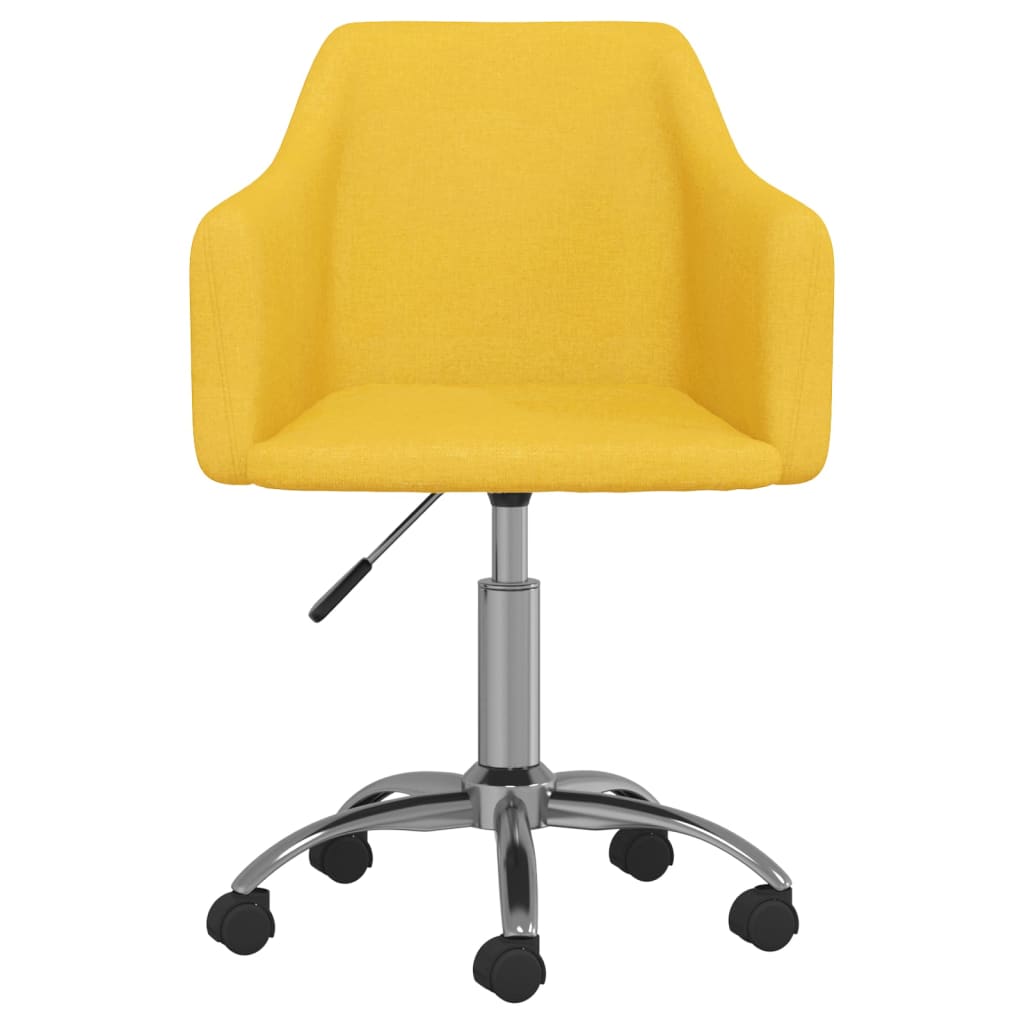 Vrtljiv pisarniški stol rumeno blago