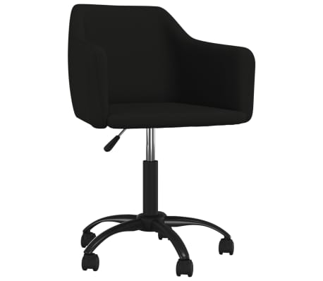 vidaXL Esszimmerst&uuml;hle 6 Stk. Drehbar Schwarz Samt