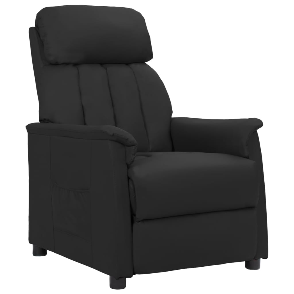 vidaXL Sta-opstoel verstelbaar kunstleer zwart