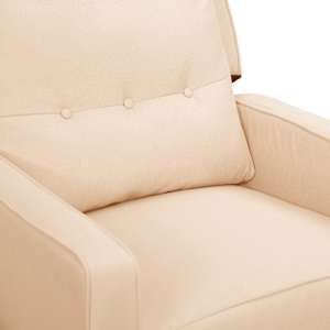 Zvedací křeslo krémové textil - obrázek 8