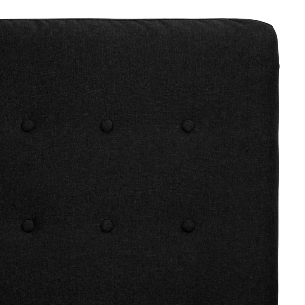 Zvedací masážní křeslo černé textil