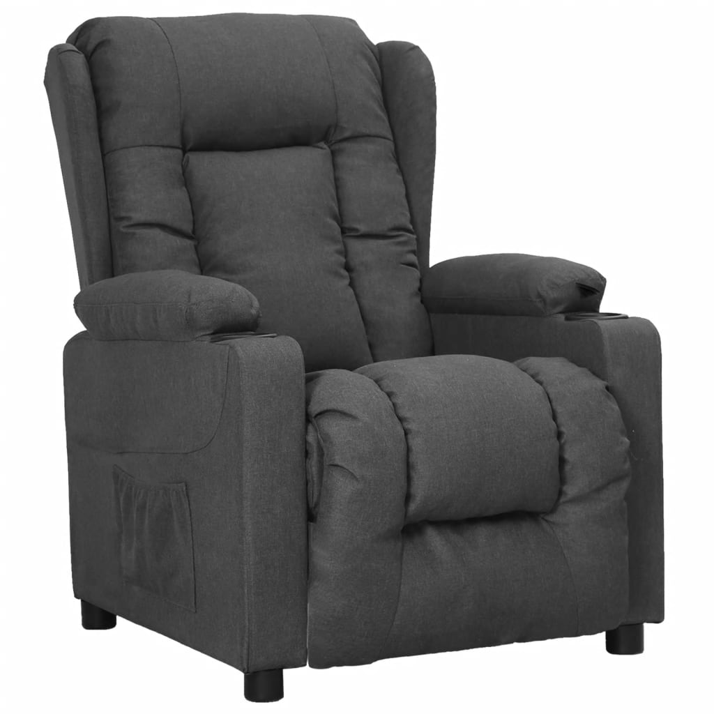 FHE - Fauteuils - Fauteuil releveur inclinable Gris foncé Tissu - HAUTE