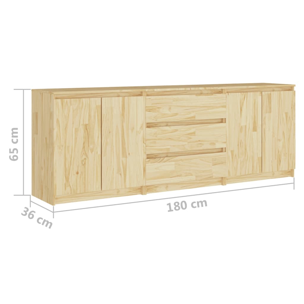 Šoninė spintelė, 180x36x65cm, pušies medienos masyvas | Stepinfit