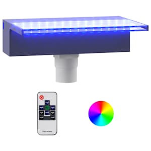 Přelivový vodopád s RGB LED osvětlením akryl 30 cm - obrázek 2