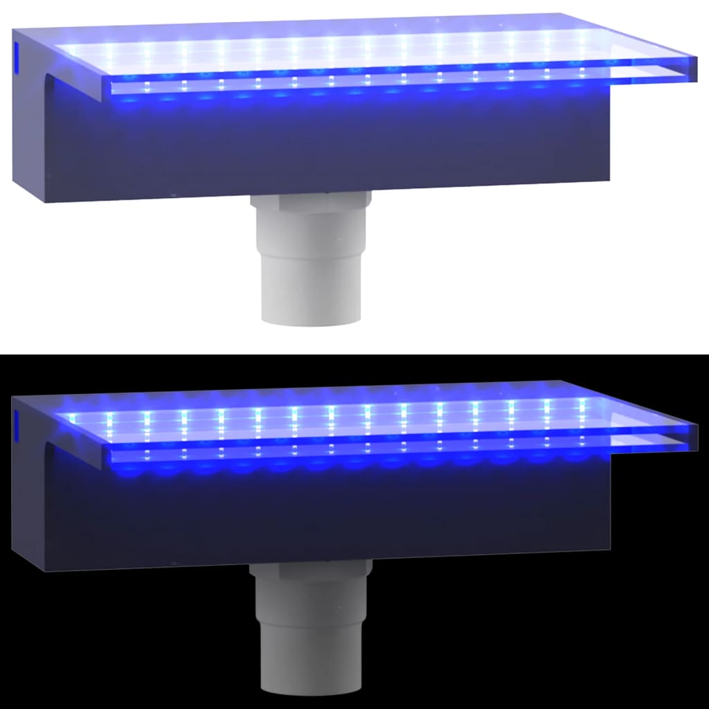 Akril vízeséskifolyó RGB LED-ekkel 30 cm 
