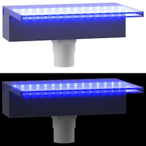 Přelivový vodopád s RGB LED osvětlením akryl 30 cm - obrázek 10