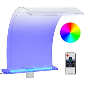 vidaXL basseini purskkaev RGB LED-idega, akr&uuml;&uuml;l, 50 cm