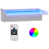 vidaXL purskkaevu kosk RGB LED-tuledega, roostevaba teras, 30 cm