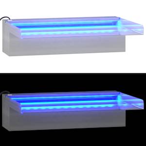 Přelivový vodopád s RGB LED osvětlením nerezová ocel 30 cm - obrázek 7