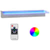 vidaXL purskkaevu kosk RGB LED-tuledega, roostevaba teras, 60 cm