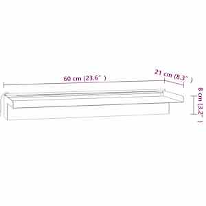 Přelivový vodopád s RGB LED osvětlením nerezová ocel 60 cm - obrázek 12