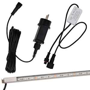 Přelivový vodopád s RGB LED osvětlením nerezová ocel 108 cm - obrázek 11