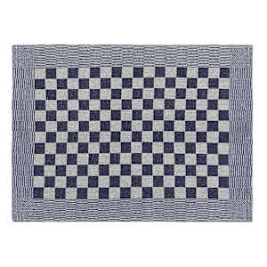 vidaXL Serviettes de cuisine 10 pcs bleu et blanc 50x70 cm coton