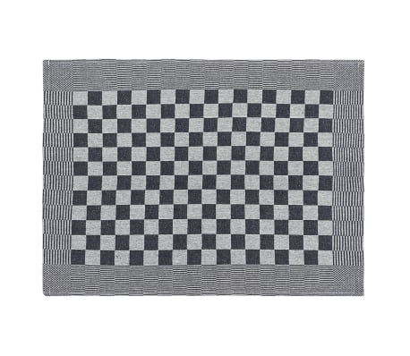 vidaXL Kitchen Towels 10 pcs Black and White 50x70 cm Cotton