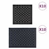 vidaXL 20-osaline r&auml;tikute komplekt, must ja hall, puuvill