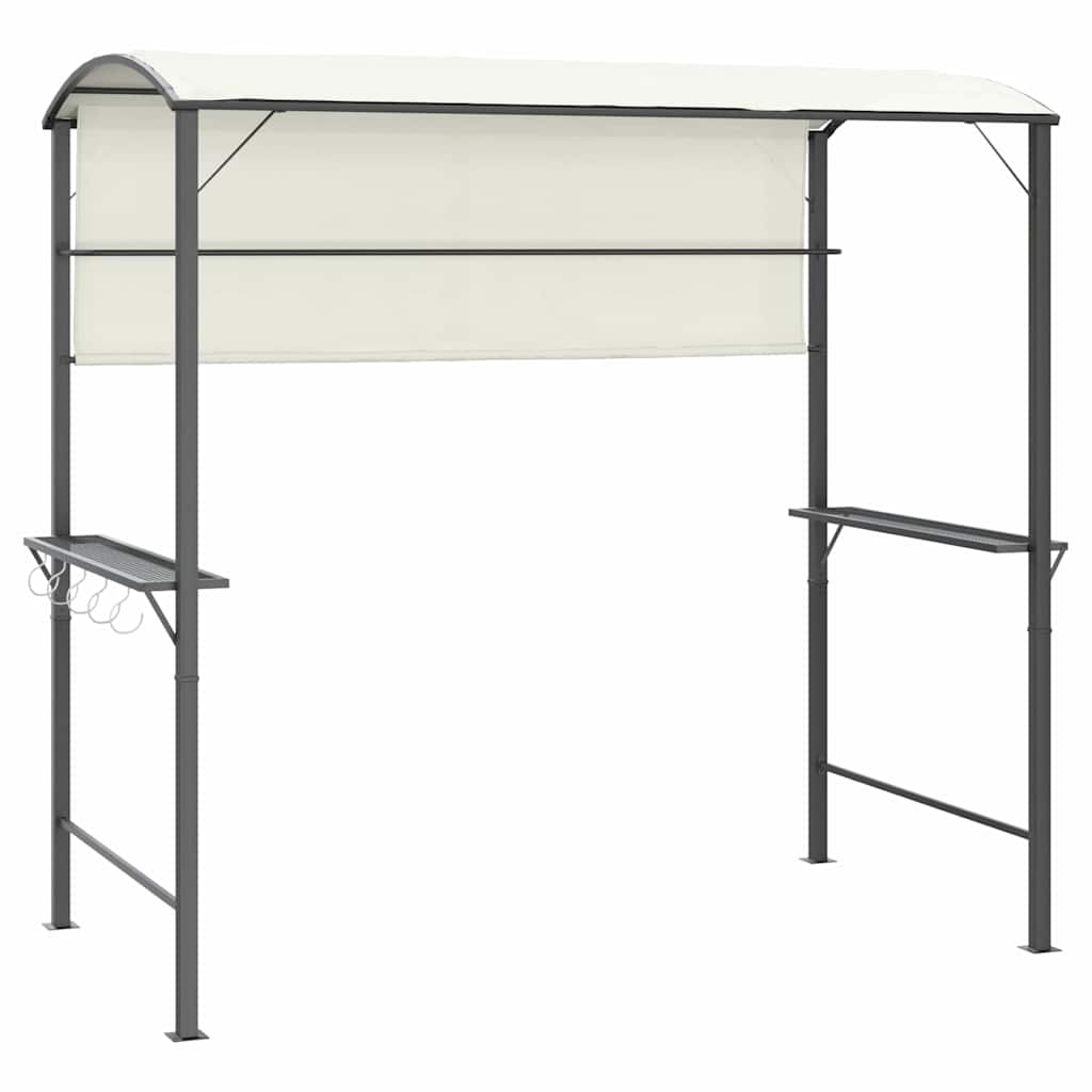 vidaXL Altán se střechou 220 x 110 x 200 cm krémový