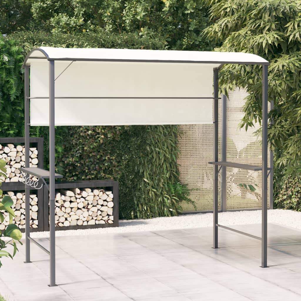 vidaXL Pavillon mit Dach 220x110x200 cm Creme