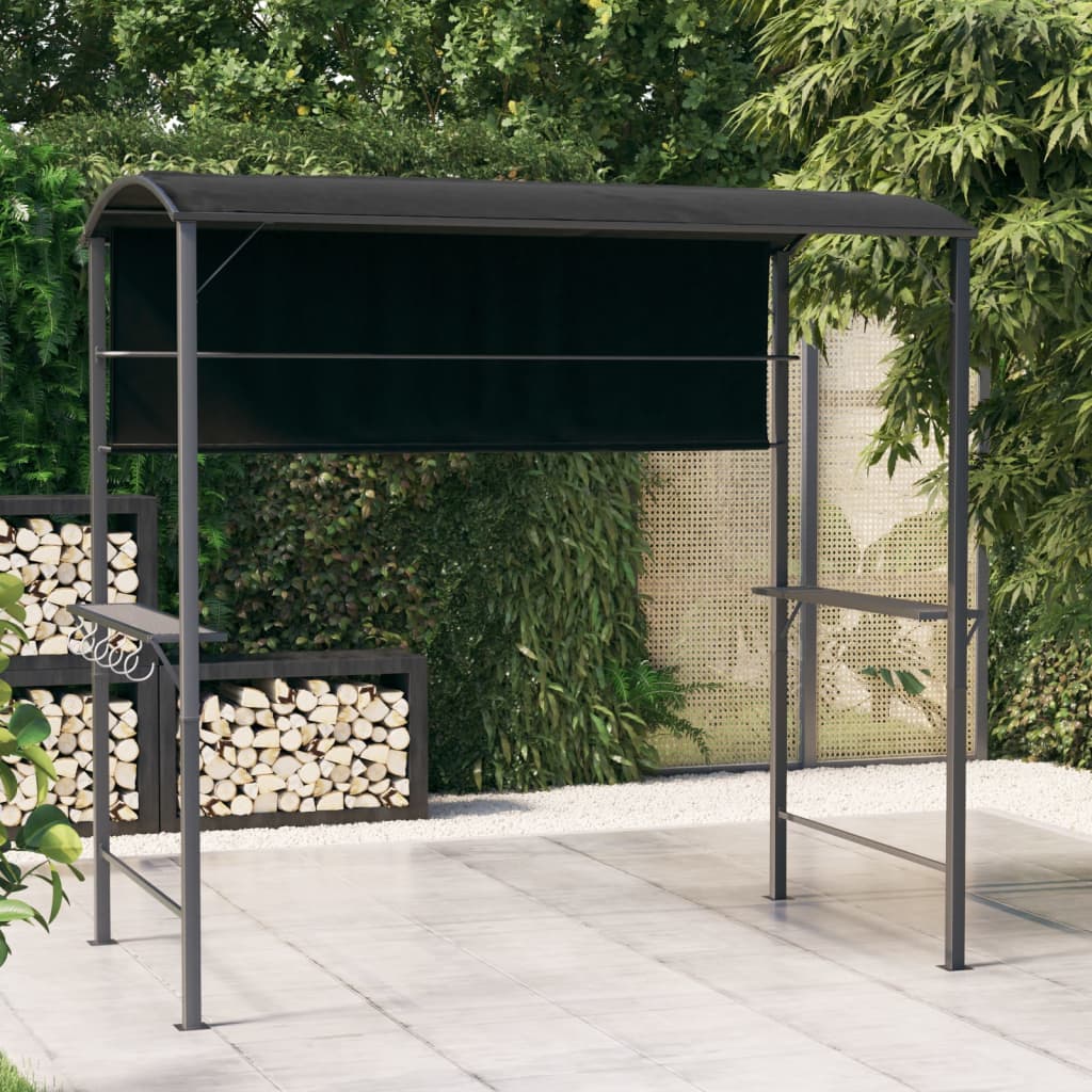 vidaXL Pavillon mit Dach 220x110x200 cm Anthrazit