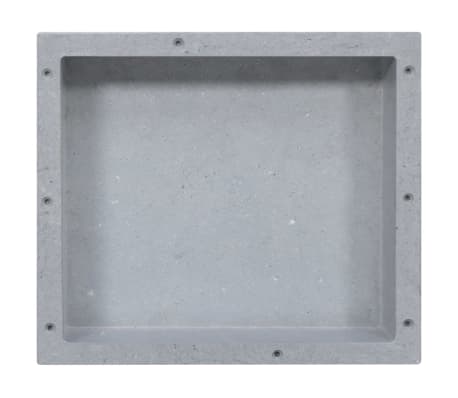 vidaXL Shower Niche Matt Grey 41x36x10 cm