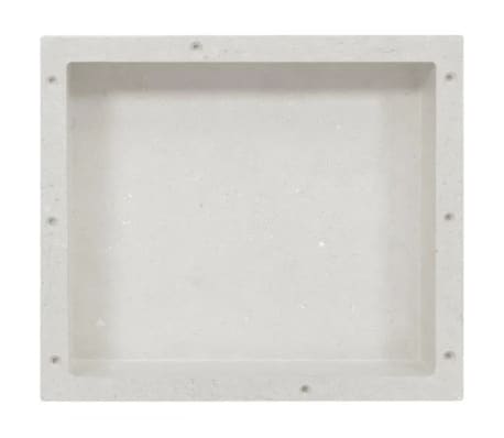 vidaXL Shower Niche Matt White 41x36x10 cm