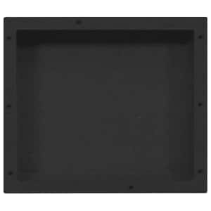 vidaXL Shower Niche Matt Black 41x36x10 cm