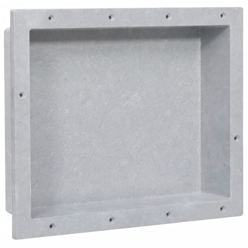 vidaXL Niche de douche Gris mat 41x51x10 cm-image-8720286802793
